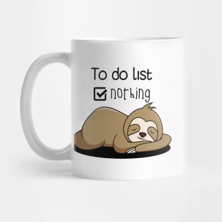 to do list nothing Mug